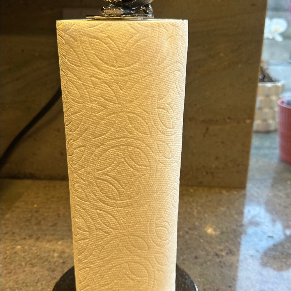 Michael Aram Elegant Paper Towel Holder with Black Base